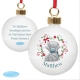 Personalised Me To You 'For Grandad, Dad' Christmas Bauble