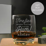 Personalised Time Flies When You're Having Rum Tumbler