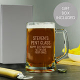 Personalised Free Text Pint Stern Tankard