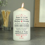 Personalised We Go Together Like.... Candle