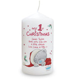 Personalised Me To You My 1st Christmas Candle