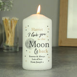 Personalised To the Moon and Back... Candle