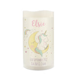Personalised Baby Unicorn Nightlight LED Candle