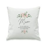 Personalised Abstract Rose Cream Cushion