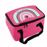 Personalised Rainbow Pink Lunch Bag