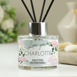 Personalised Abstract Rose Reed Diffuser
