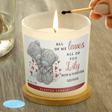 Personalised Me to You Valentine Scented Jar Candle