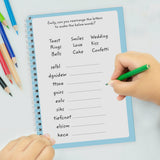 Personalised Wedding Activity A5 Notebook