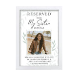 Personalised Reserved For Memorial A3 White Framed Print