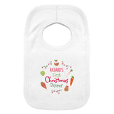 Personalised First Christmas Dinner Baby Bib