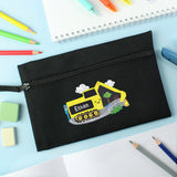 Personalised Black Digger Pencil Case