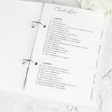 Personalised Botanical Wedding Planner