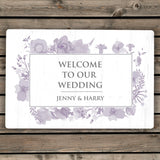 Personalised Soft Watercolour Metal Sign