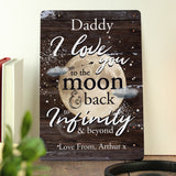 Personalised To the Moon & Infinity... Sign