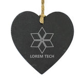 Bespoke Design Engraved Slate Hanging Heart