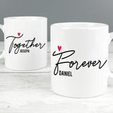 Personalised Together Forever Mug Set