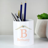 Personalised Floral Bouquet Ceramic Storage Pot