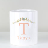 Personalised Floral Bouquet Ceramic Storage Pot