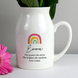 Personalised Rainbow Flower Jug