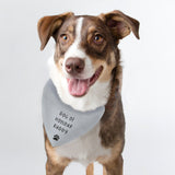 Personalised Paw Print Dog Bandana