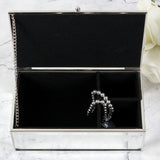 Personalised Floral Watercolour Mirrored Jewellery Box