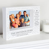 Personalised Family 5x7 Landscape Box Photo Frame