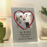 Personalised Festival Style 4x4 Glitter Glass Photo Frame
