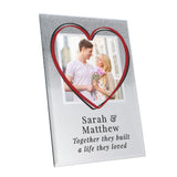 Personalised Festival Style 4x4 Glitter Glass Photo Frame