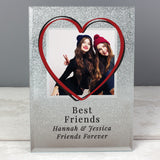 Personalised Festival Style 4x4 Glitter Glass Photo Frame