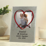 Personalised Festival Style 4x4 Glitter Glass Photo Frame