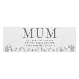 Personalised Floral Wooden Mum Ornament