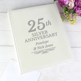 Personalised 25th Silver Anniversary Traditional Album