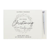 Personalised 'Truly Blessed' Christening Hardback Guest Book & Pen