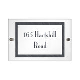 Personalised Slate Effect Acrylic House Sign