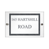 Personalised Slate Effect Acrylic House Sign