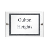 Personalised Slate Effect Acrylic House Sign