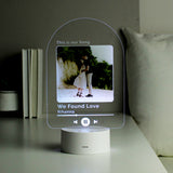 Personalised Our Song Photo Upload LED Colour Changing Light