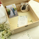 Personalised Floral Wooden Keepsake Box