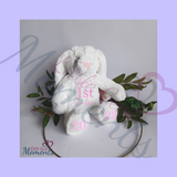 Personalised White Easter Bunny Rabbit Plush