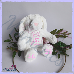 Personalised White Easter Bunny Rabbit Plush