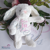 Personalised White Easter Bunny Rabbit Plush