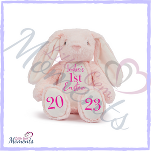 Personalised Pink Easter Bunny Rabbit Plush