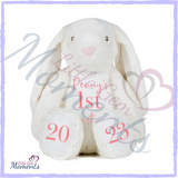 Personalised White Easter Bunny Rabbit Plush