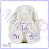 Personalised White Easter Bunny Rabbit Plush