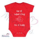 Personalised "Our 1st Father's Day" Fist Bump Baby Vest