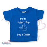 Personalised Baby's "Our 1st Father's Day" T-shirt