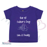 Personalised Baby's "Our 1st Father's Day" T-shirt