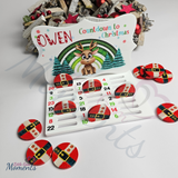 Personalised Christmas Advent Calendar - Reindeer, Santa & Elf Designs
