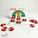 Personalised Christmas Advent Calendar - Reindeer, Santa & Elf Designs