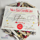 Personalised A4 Nice List Certificate